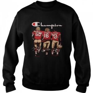 San Francisco 49Ers Rice Montana And Young Champion Signatures Sweatshirt